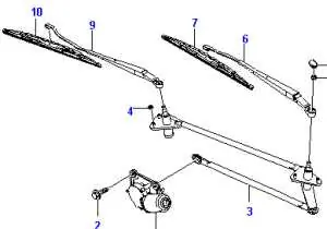 Nézd meg most DAEWOO MATIZ 01-05 Ablaktörlő motor első bontott alkatrész