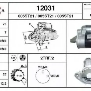 Végkiárusítás DAEWOO TICO önindító bontott alkatrész