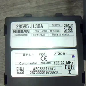 INFINITI G37 Cabrio Központizár vezérlő elektronika 3.7i bontott alkatrész Outlet