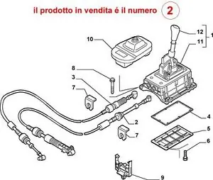 Vedd meg online FIAT STILO 01.09-06.12 Sebességváltó bowden bontott alkatrész