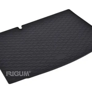 Gyors kiszállítás Eco fekete gumi csomagtértálca kb 1cm peremmel Skoda Fabia III Hatchback 2014-2021