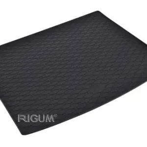 Prémium Eco fekete gumi csomagtértálca kb 1cm peremmel Skoda Karoq Crossover 2017-