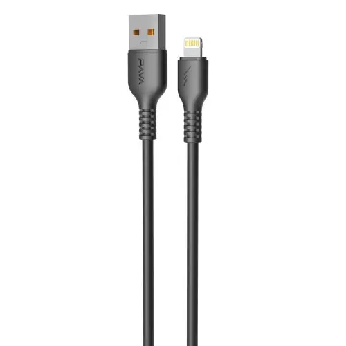 Utolsó esély PAVAREAL Lightning USB A kábel 5A, 1 m (fekete)