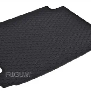 Legkelendőbb Eco fekete gumi csomagtértálca kb 1cm peremmel RENAULT Clio IV Grandtour 2013- felső pozícióban