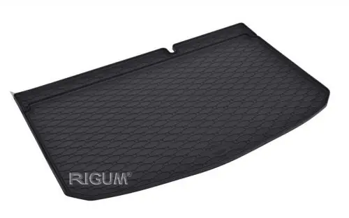 Olcsó Eco fekete gumi csomagtértálca kb 1cm peremmel TOYOTA Yaris 2012- Felső vagy alsó pozícióban