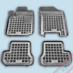 Rezaw fekete gumiszőnyeg Citroen C2Hatchback az utasszőnyegben lévő tűzoltó készülék kivágás Exkluzív ajánlat