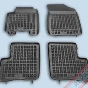 Vásárlói kedvenc Rezaw fekete gumiszőnyeg Toyota YARIS I 1999 - 2005 5 ajtós, tűzoltó készülék kivágással