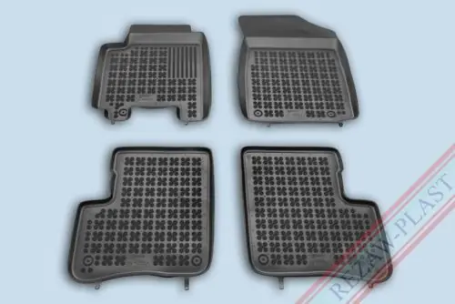 Vásárlói kedvenc Rezaw fekete gumiszőnyeg Toyota YARIS I 1999 - 2005 5 ajtós, tűzoltó készülék kivágással