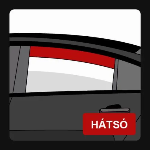 Legnépszerűbb Sporty 2 darabos légterelő hátsó 2 darabos, Citroen C 4, 5 ajtós, 2011-