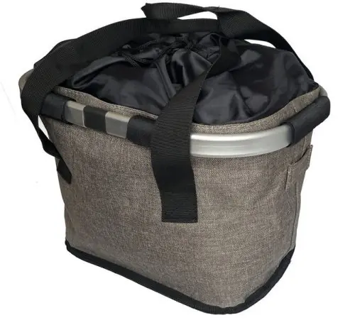 Népszerű Kosár szövet QR barnásszürke