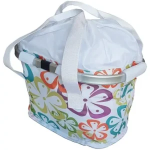 Kosár első szövet QR virágos Biztonságos vásárlás