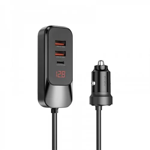 Olcsóbb WiWU - Kiterjesztett autós töltő Wi-QC015 120W PD+QC 2xUSB A + 2xUSB C