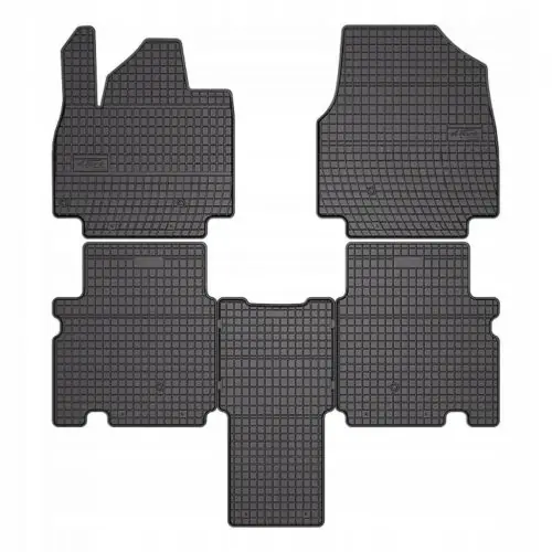 Vásárlói kedvenc Sarokerősített méretpontos gumiszőnyeg Kia EV9 2023- suv, 1.+2. sor