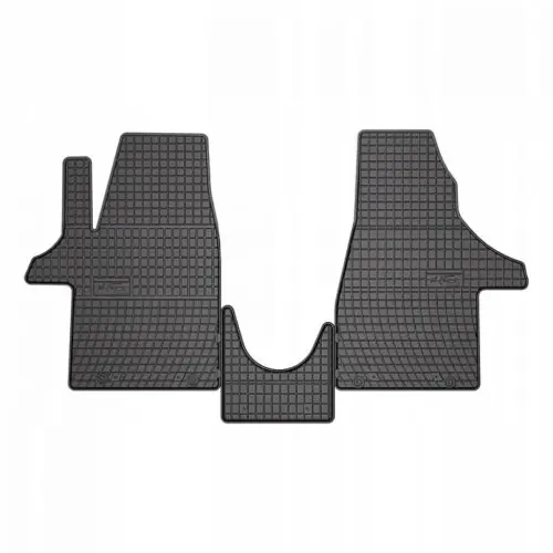 Sarokerősített méretpontos gumiszőnyeg Volkswagen T6.1 Bus / Transporter T6.1 2019- Csak az első ülésekhez, 2 üléses Legnépszerűbb