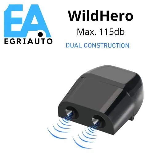 Kihagyhatatlan ajánlat EgriAuto WildHero vadriasztó SZGK/Motor/TGK/Buszokhoz 4 db os csomag (hatékonyabb minta SIREN 7)