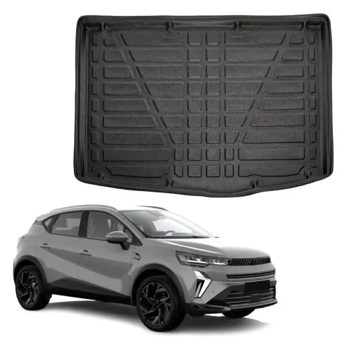 Vásárlói kedvenc EgriAuto fekete csúszásgátlós csomagtértálca Renault Captur 3 2024- (Alsó csomagtartó)