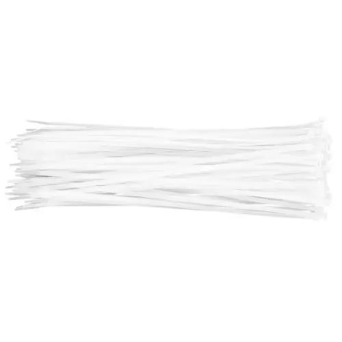 NEO TOOLS Kábelkötegelő, gyorskötöző, 4.8mmx370mm, fehér, 75db Prémium