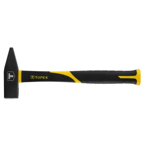 Kedvezményes ár TOPEX Általános kalapács 1000g, üvegszálas nyél, gumi markolat