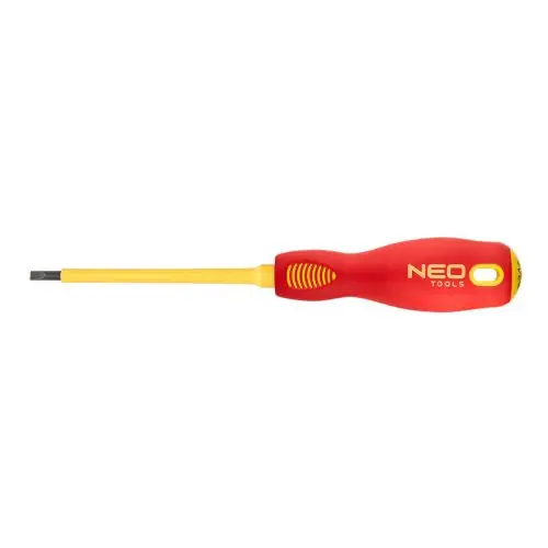 NEO TOOLS Csavarhúzó lapos 4x100mm, 1000V szigetelt Biztonságos fizetés