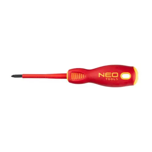 Árcsökkenés NEO TOOLS Csavarhúzó SL/PZ1 80mm, 1000V, szigetelt