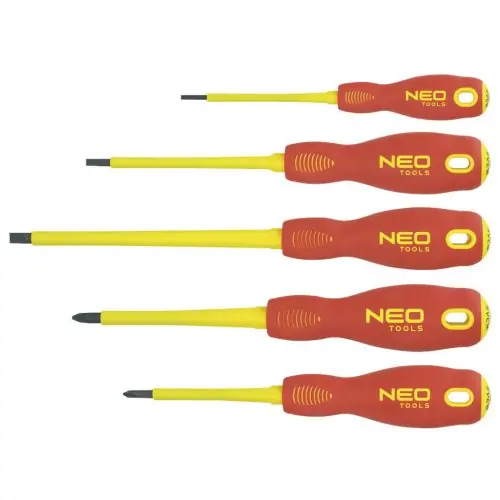 Népszerű NEO TOOLS Csavarhúzó készlet, 1000V, szigetelt, 5db