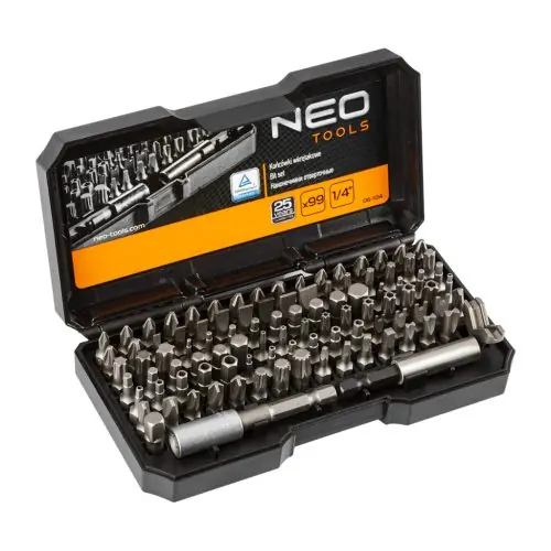 Biztonságos fizetés NEO TOOLS Csavarhúzó bitkészlet 100db
