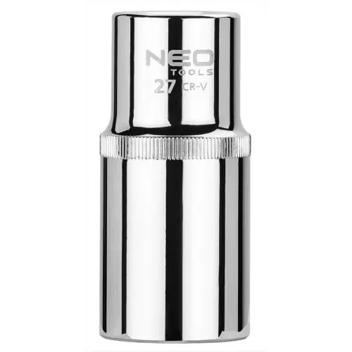 NEO TOOLS Dugókulcs 27mm, 1/2", hosszú, 6 pontos, superlock Kiárusítás