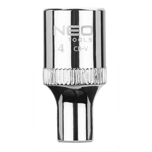 Gyors kiszállítás NEO TOOLS Dugókulcs 4mm, 1/4", 6 pontos, superlock