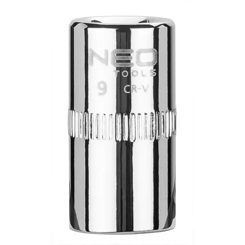 Gyors kiszállítás NEO TOOLS Dugókulcs 9mm, 1/4", 6 pontos, superlock