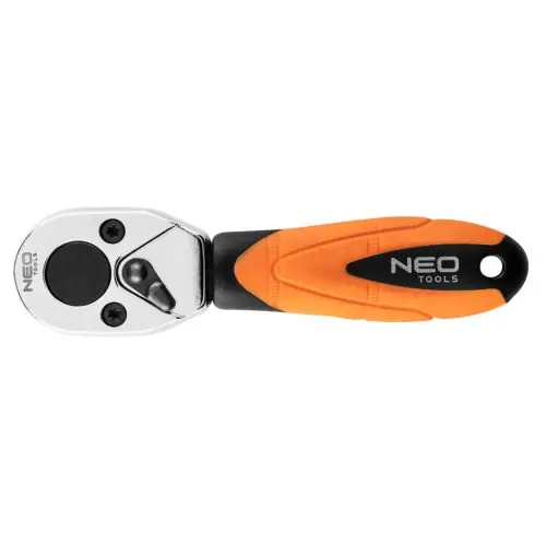 Akció NEO TOOLS Racsnis kulcs 1/4", bitekhez, 105mm, 48fog, DIN3122