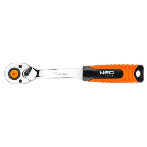 NEO TOOLS Racsnis kulcs 3/8", 200mm, 90fog, DIN3122 Kiárusítás