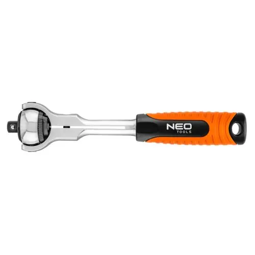 Legjobb ár NEO TOOLS Racsnis kulcs 3/8", 200mm, 72fog, forgófejes 360°, DIN3122