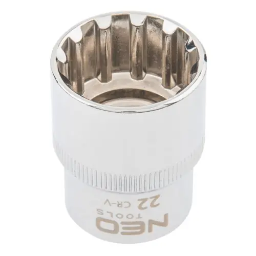 Azonnal elérhető NEO TOOLS Dugókulcs 22mm, 1/2", spline