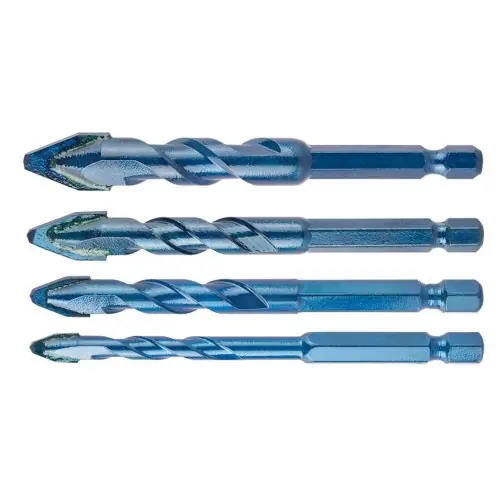 NEO TOOLS Univerzális keményfémlapkás fúrókészlet, 1/4" hatszög szárral, 6,8,10,12mm, 4db Biztonságos fizetés